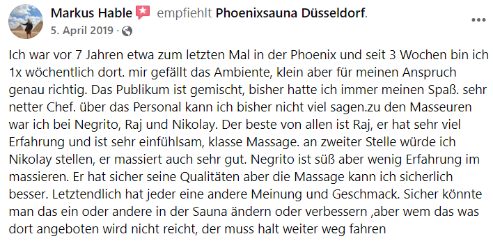 Phoenix Sauna Düsseldorf Rezension 3