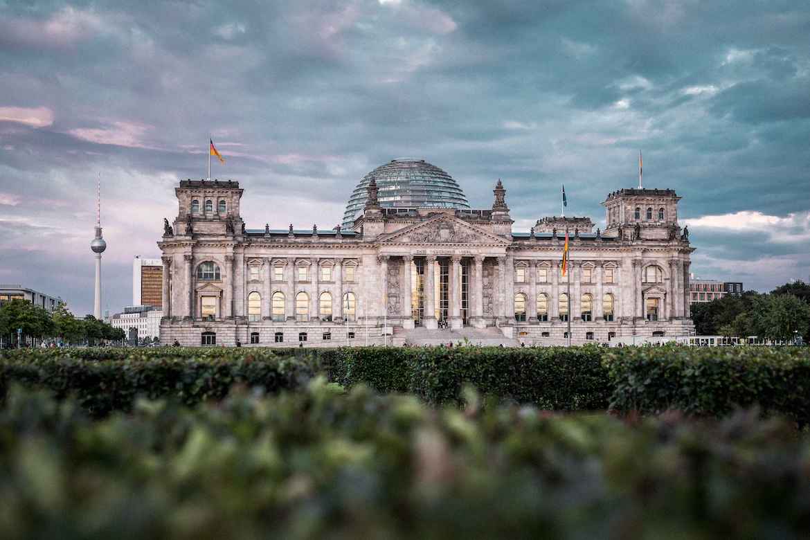 Blick auf den Bundestag